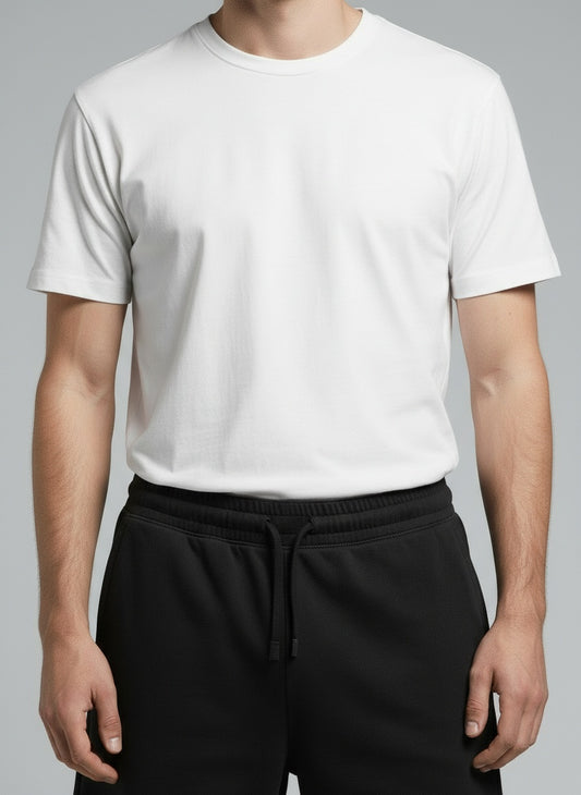 Men's Terry Shorts โ Elastic waist and relaxed fit detail