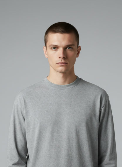 Full Sleeve T-Shirt — Sleeve cuff and neckline detail