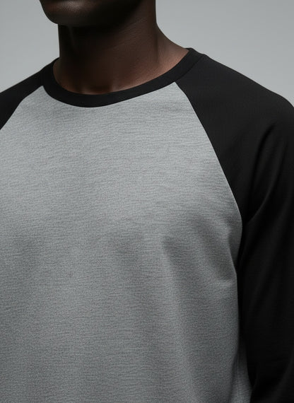 Raglan T-Shirt — 180 GSM bio-washed cotton fabric detail