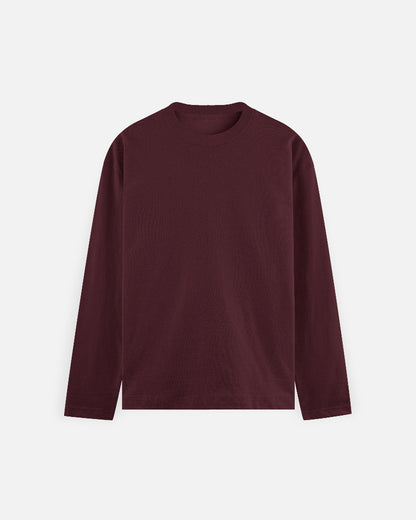 Full Sleeve T-Shirt in Maroon — MULTITHREAD