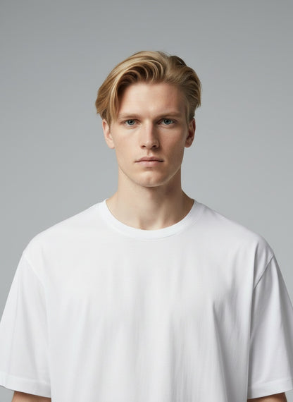 Stretch T-Shirt — Natural stretch fit detail