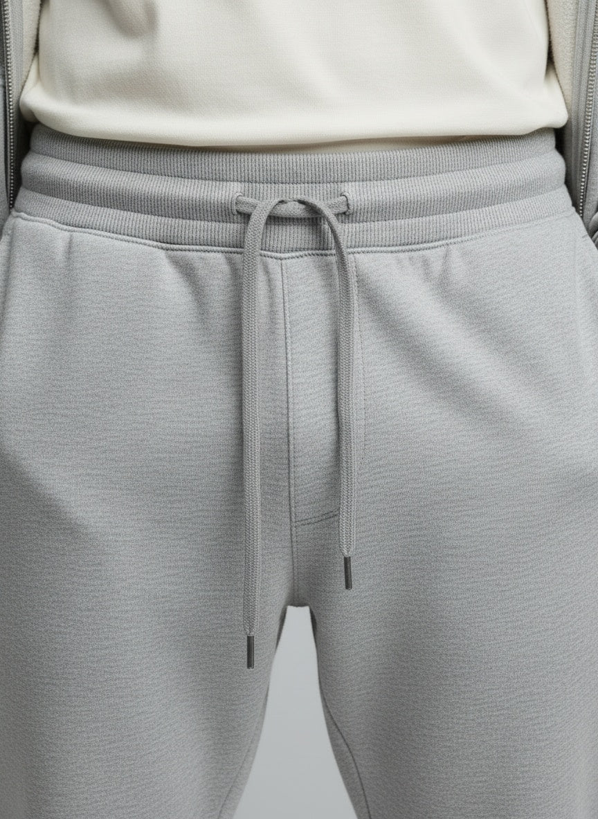 Men's Cotton Joggers — Ribbed waist and tapered cuffs detail
