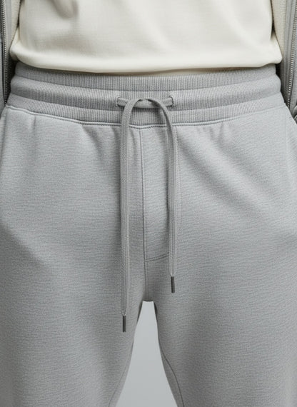 Men's Cotton Joggers — Ribbed waist and tapered cuffs detail