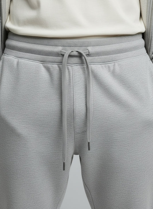 Men's Cotton Joggers — Ribbed waist and tapered cuffs detail