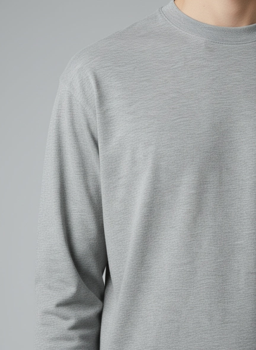 Full Sleeve T-Shirt — 100% Cotton 180 GSM smooth knit fabric detail