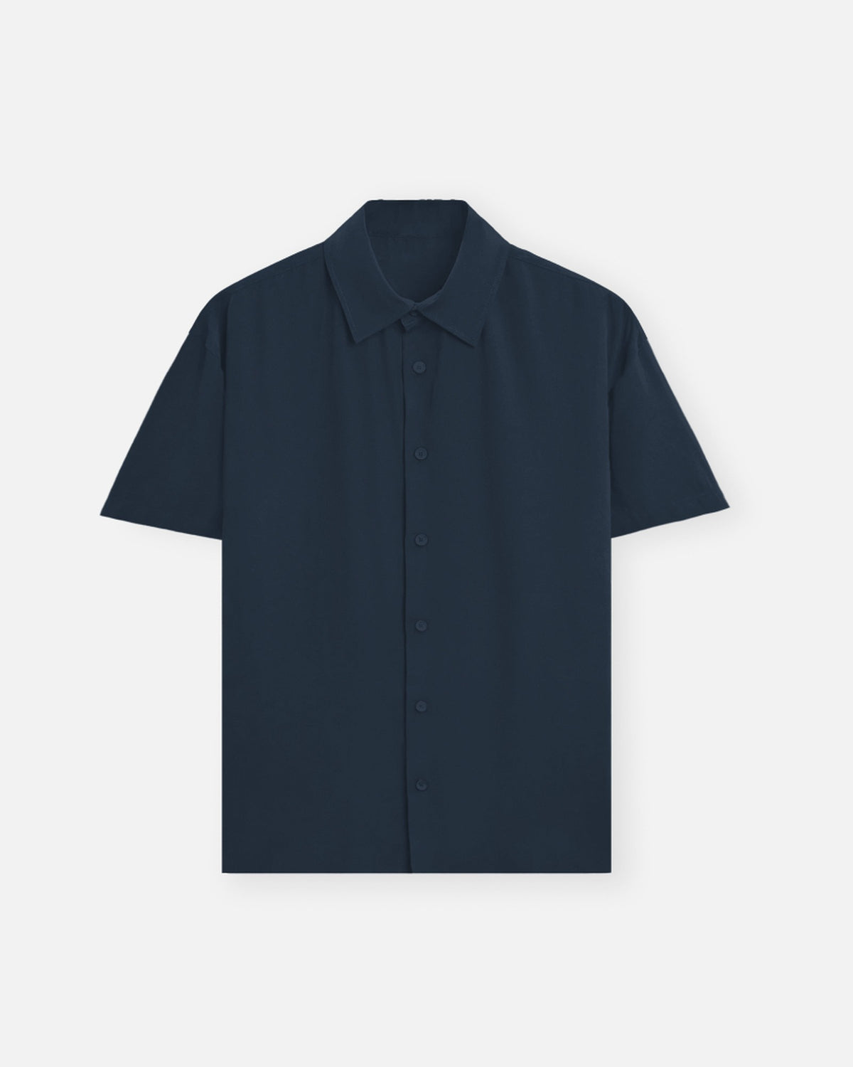 Oversized Half Sleeve Shirt in Navy Blue — MULTITHREAD