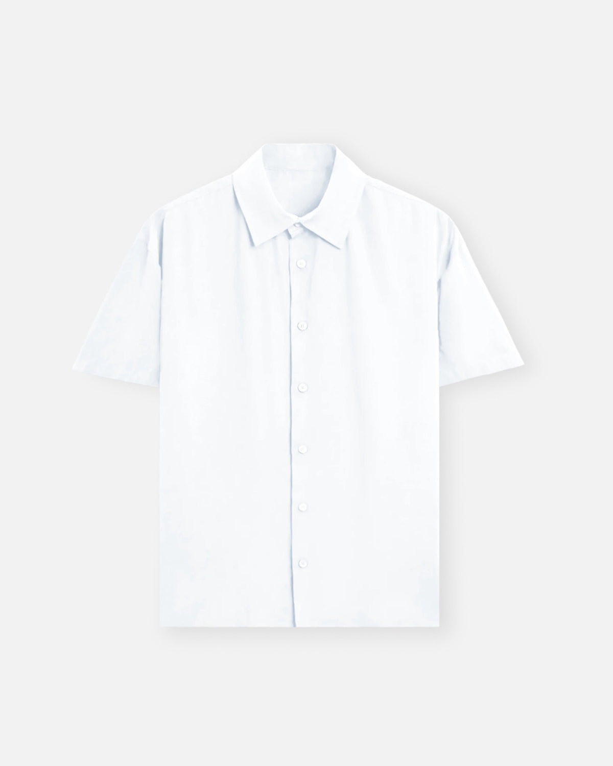 Oversized Half Sleeve Shirt in White — MULTITHREAD