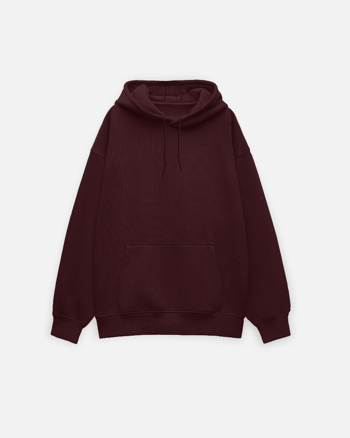 Oversized Hoodie in Maroon — MULTITHREAD