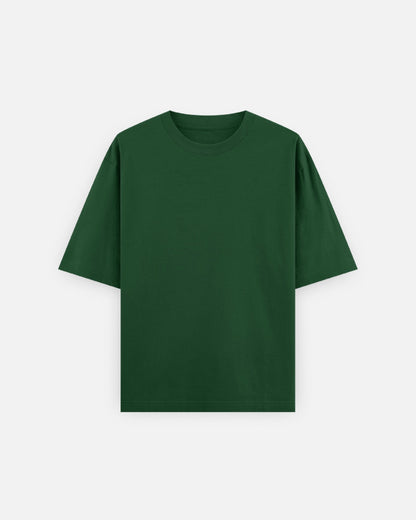 Oversized T-Shirt 240 GSM in Bottle Green — MULTITHREAD