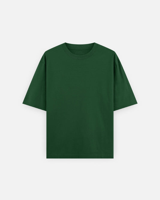 Oversized T-Shirt 240 GSM in Bottle Green — MULTITHREAD