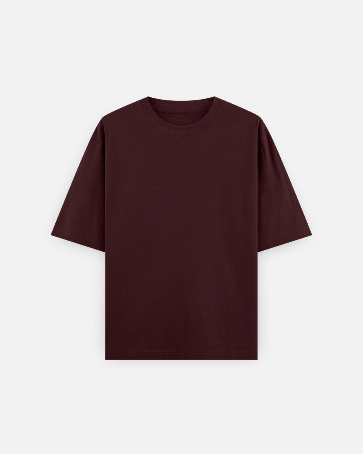 Oversized T-Shirt 240 GSM in Maroon — MULTITHREAD