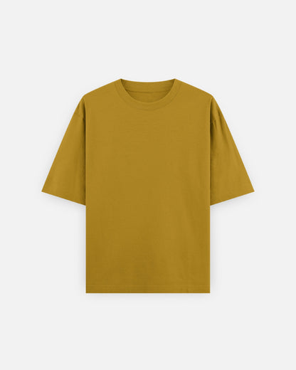 Oversized T-Shirt 240 GSM in Mustard Yellow — MULTITHREAD