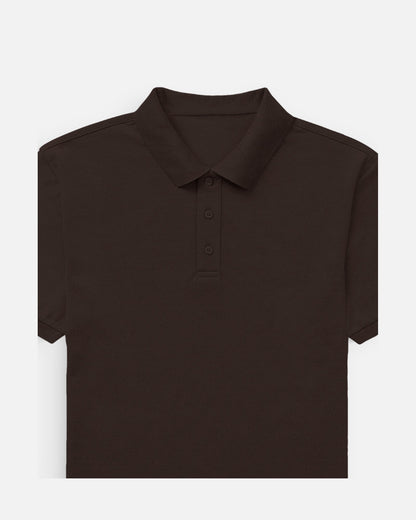 Polo T-Shirt in Coffee Brown — MULTITHREAD