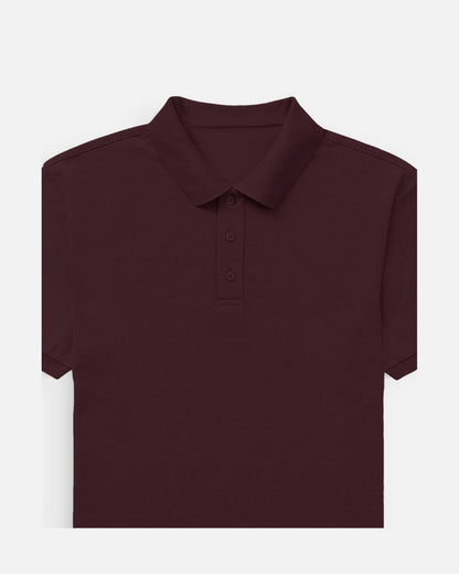 Polo T-Shirt in Maroon — MULTITHREAD