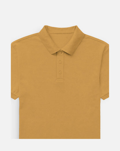Polo T-Shirt in Mustard Yellow — MULTITHREAD