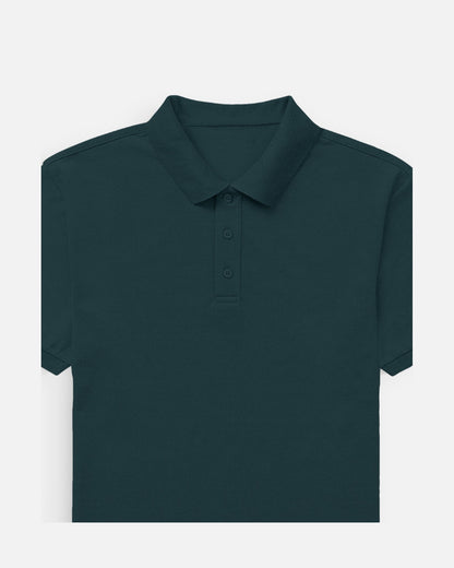 Polo T-Shirt in Petrol Blue — MULTITHREAD