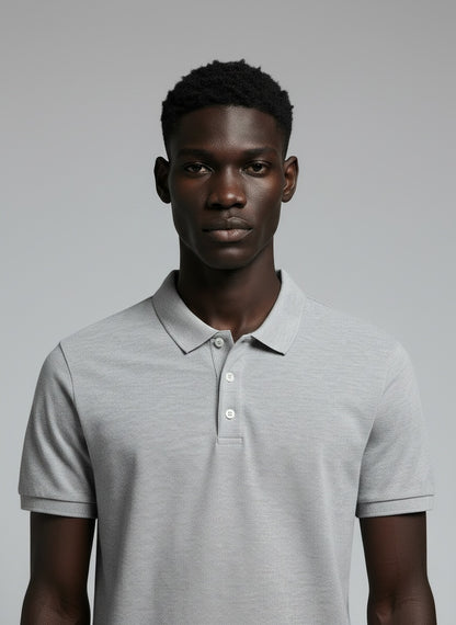 Men's Polo — Structured collar and cuffs close-up