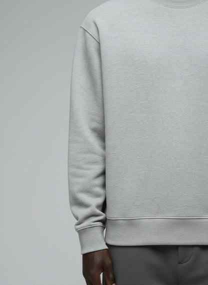 Men's Sweatshirt — 300 GSM cotton-poly fleece fabric detail