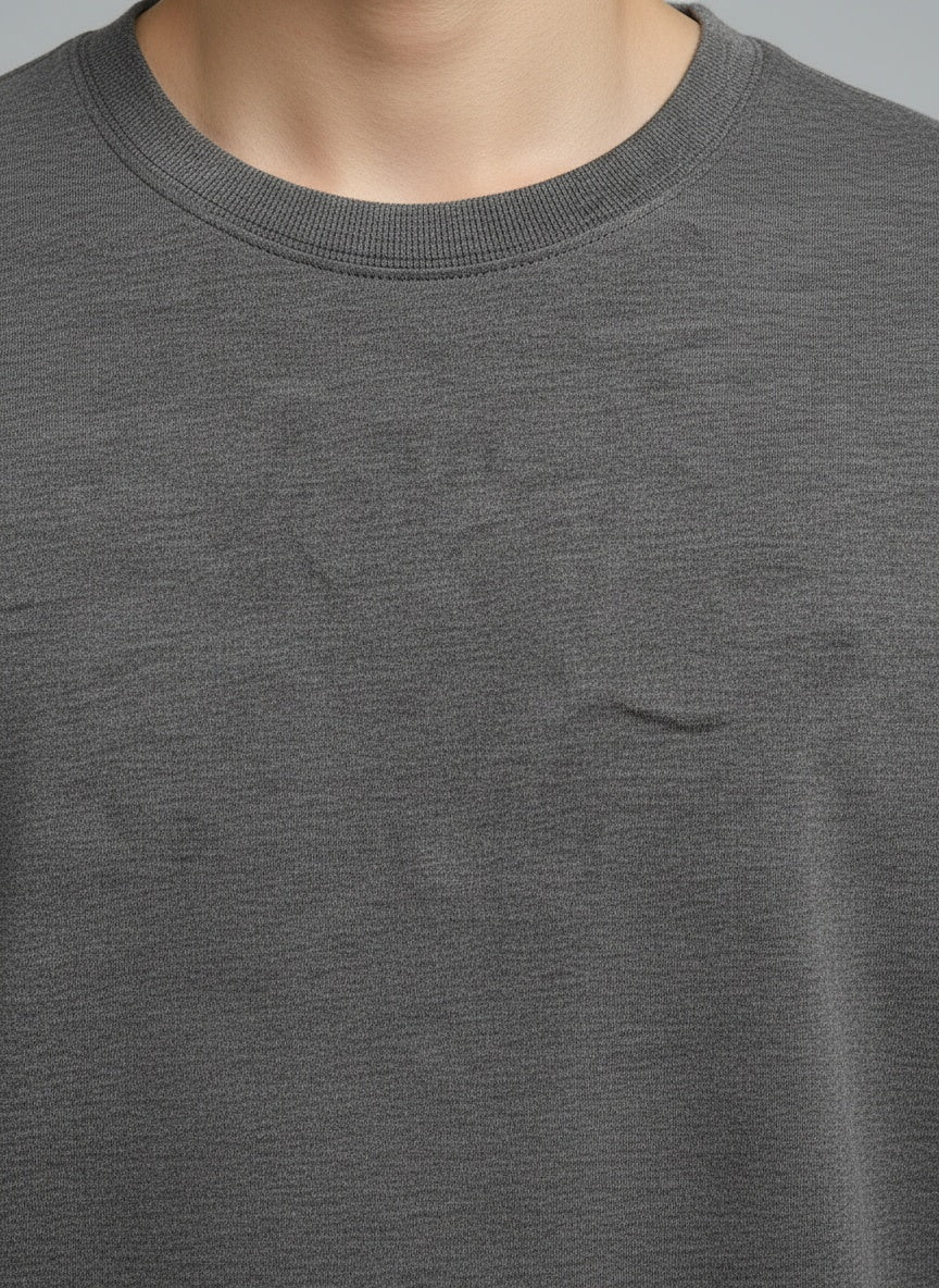Classic Crew T-Shirt for Men — Fabric detail — MULTITHREAD Premium Basics